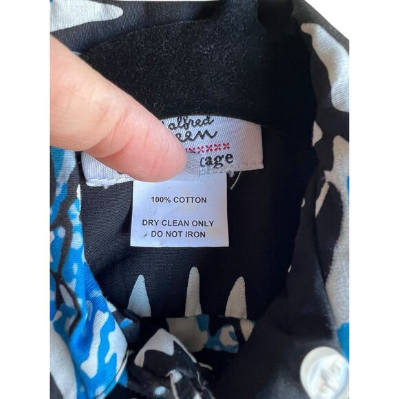 ALFRED SHAHEEN X UNIQUE VINTAGE BOYS Blue HAWAIIAN TIKI SHIRTS Size 2T NEW - Picture 3 of 5